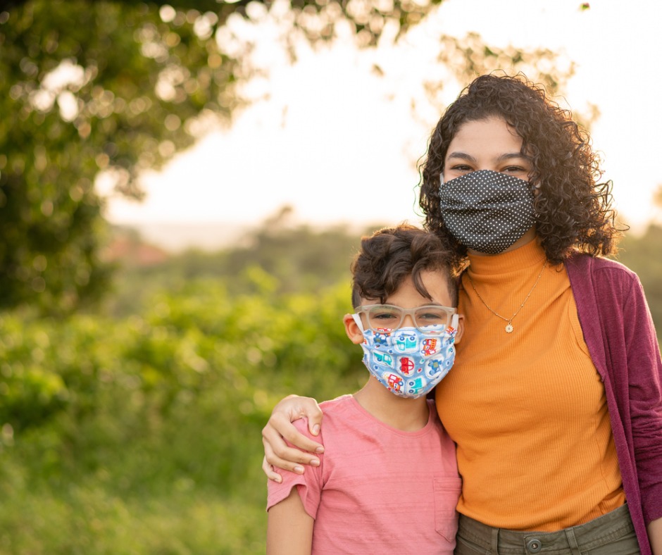 Kids with mask